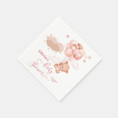 Wir können frühzeitig die Pink Pooh Bear Babydusch Serviette (Ecke)