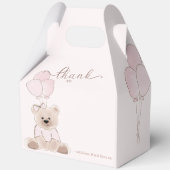 Wir können frühzeitig die Teddy Bear Pink Babydusc Geschenkschachtel (Rückseite)