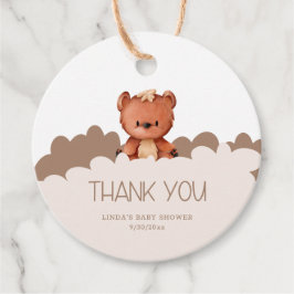 Wir können frühzeitig eine Bear Cloud Baby Dusche Geschenkanhänger
