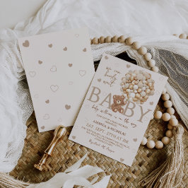 Wir können frühzeitig eine braune Bärendusche abwa Einladung