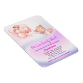 Wir können frühzeitig eine Lila Girl-Babydusche ab Magnet (Rechte Seite)