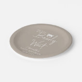 Wir können frühzeitig eine moderne Minimalistische Pappteller (Schrägansicht)