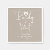 Wir können frühzeitig eine moderne Minimalistische Serviette (Vorderseite)