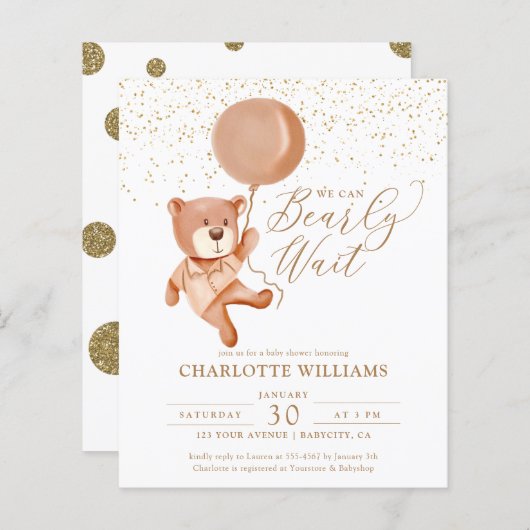 Wir können frühzeitig eine neutrale Babydusche abw (Vorne/Hinten)