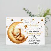 Wir können frühzeitig eine Niedliche Baby Bear Bab Folieneinladung (Stehend vorne)