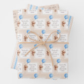 Wir können frühzeitig eine Personalisierte Babydus Geschenkpapier Set (Beispiel)