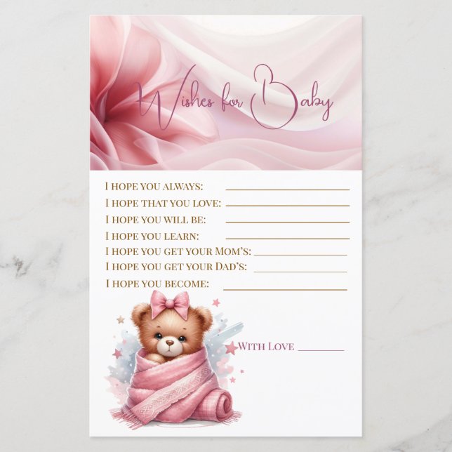 Wir können frühzeitig eine pinkfarbene Babydusche  (Vorderseite)