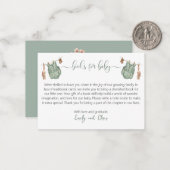 Wir können frühzeitig geschlechtsneutrale Bücher f Mitteilungskarte (Vorderseite/Rückseite Beispiel)