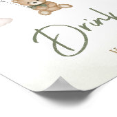 Wir können frühzeitig grüne Boho-Getränke abwarten Poster (Ecke)