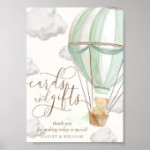 Wir können frühzeitig grüne Karten und Geschenke a Poster (Vorne)