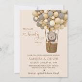 Wir können frühzeitig heiße Luft Ballon warten und Einladung (Vorderseite)