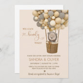 Wir können frühzeitig heiße Luft Ballon warten und Einladung (Vorne/Hinten)