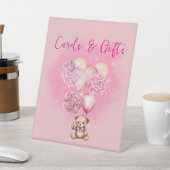 Wir können frühzeitig Karten und Geschenke abwarte Sockelschild (In SItu)