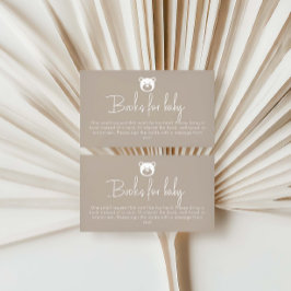 Wir können frühzeitig Minimalistische Bücher für d Begleitkarte