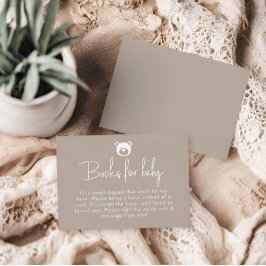 Wir können frühzeitig Minimalistische Bücher für d Begleitkarte