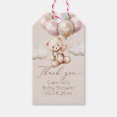 Wir können frühzeitig mit Balloons Babydusche wart Geschenkanhänger (Vorderseite)