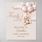 Wir können frühzeitig mit Balloons Babydusche wart Poster (Vorne)