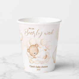 Wir können frühzeitig neutrale Babyduschpapierkäst Pappbecher