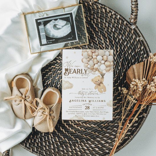 Wir können frühzeitig neutrale, elegante Babydusch Einladung