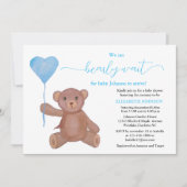 wir können frühzeitig niedlich mit Liebe Babydusch Einladung (Vorderseite)