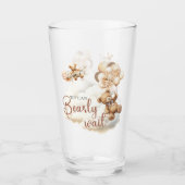 Wir können frühzeitig Niedliche Bear Baby Dusche t Glas (Vorderseite)