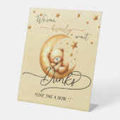 Wir können frühzeitig Niedliche Bear Baby Duschget Sockelschild (Vorderseite)