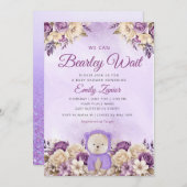 Wir können frühzeitig niedliche, blumengeschmückte einladung (Vorne/Hinten)