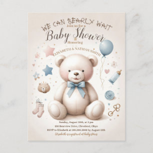 Wir können frühzeitig niedliche Teddy Bear Baby Du Postkarte