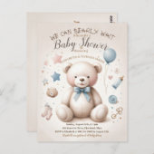 Wir können frühzeitig niedliche Teddy Bear Baby Du Postkarte (Vorne/Hinten)