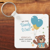 Wir können frühzeitig Niedlichen Blue Baby Boy Ind Schlüsselanhänger (Vorderseite)