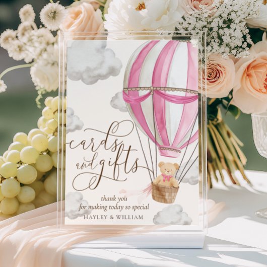 Wir können frühzeitig Pink Teddy Bärenkarten und G Poster