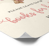 Wir können frühzeitig pinkfarbene, braune Bücher f Poster (Ecke)