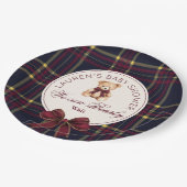 Wir können frühzeitig Polo Teddy Bär Baby Dusche w Pappteller (Schrägansicht)