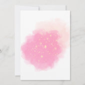 Wir können frühzeitig rosa Ballon-Hydrangea warten Einladung (Rückseite)