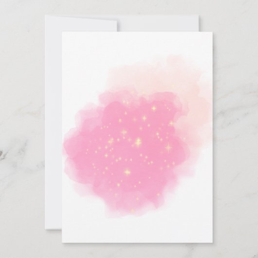 Wir können frühzeitig rosa Ballon-Hydrangea warten Einladung (Rückseite)