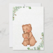 Wir können frühzeitig (selten) eine Teddy Bear Bab Einladung (Rückseite)