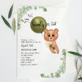 Wir können frühzeitig (selten) eine Teddy Bear Bab Einladung