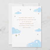 Wir können frühzeitig warnen Hot Air Ballon Teddy  Einladung (Rückseite)