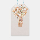 Wir können frühzeitig warten! Baby Shower Einladun Geschenkanhänger (Rückseite)