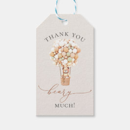 Wir können frühzeitig warten! Baby Shower Einladun Geschenkanhänger