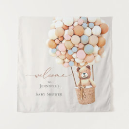 Wir können frühzeitig warten! Babyduschband Wandteppich