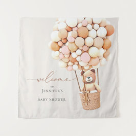 Wir können frühzeitig warten! Babyduschband Wandteppich