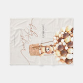 Wir können frühzeitig warten! Babydusche Fleece Bl (Vorderseite (Horizontal))