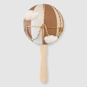 Wir können frühzeitig warten! Babydusche Hand Fan Fächer (Rückseite)