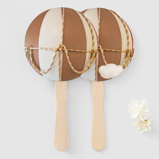 Wir können frühzeitig warten! Babydusche Hand Fan Fächer (Vorne und Hinten)