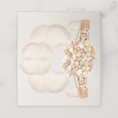 Wir können frühzeitig warten! Babydusche Platzkart Platzkarte (Außenseite Aufgefaltet)