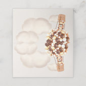 Wir können frühzeitig warten! Babydusche Platzkart Platzkarte (Außenseite Aufgefaltet)