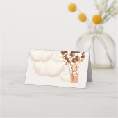 Wir können frühzeitig warten! Babydusche Platzkart Platzkarte (Vorderseite)