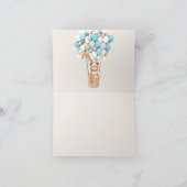 Wir können frühzeitig warten! Babydusche Vielen Da Dankeskarte (Innenseite)