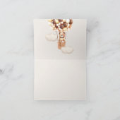 Wir können frühzeitig warten! Babydusche Vielen Da Dankeskarte (Innenseite)